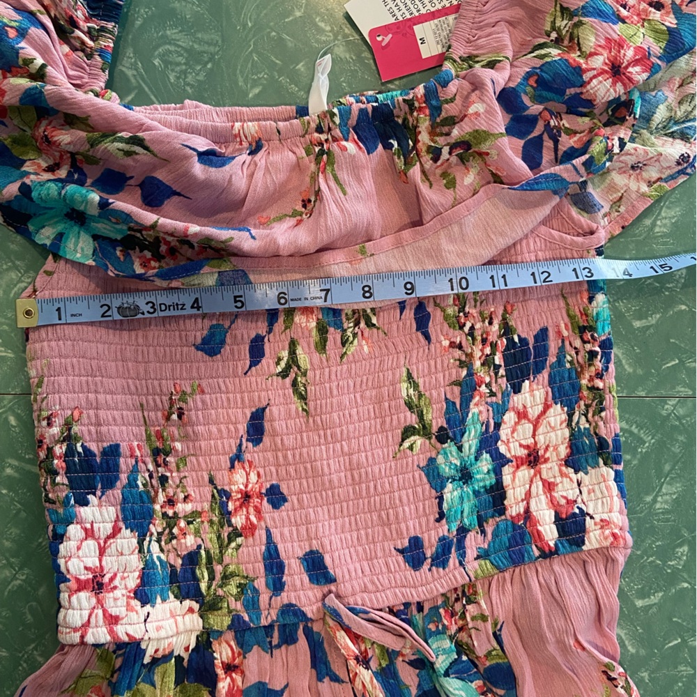 Xhilaration NWT high-low floral dress size medium feminine floral flirty maxi - Picture 8 of 14
